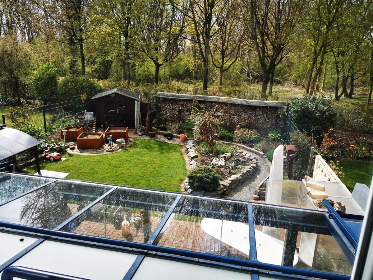 Naturnahe Schoene Neu Gestaltete Ferienwohnung Würselen Buitenkant foto